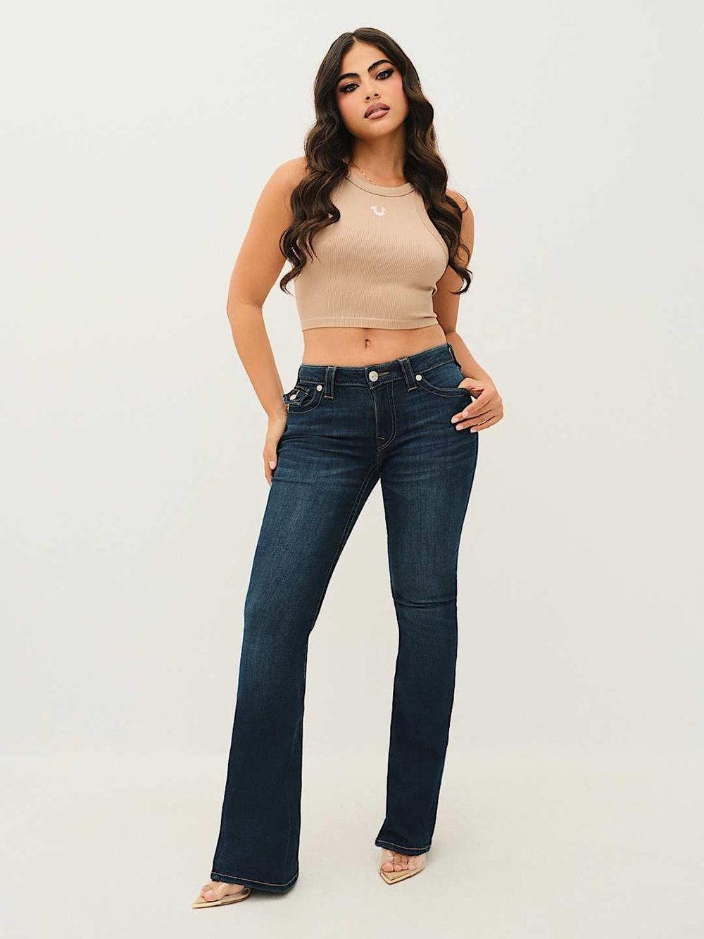 True Religion Joey Dark Blue Flare Jeans